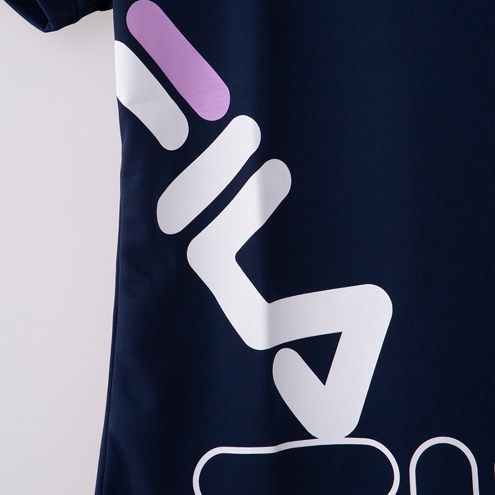 FILA(フィラ) スポーツTシャツ 裾ロゴプリント レディス