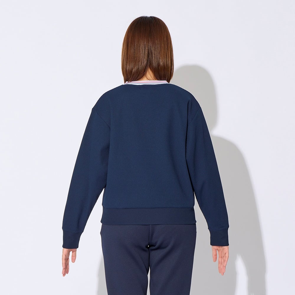 ELLE SPORT(エルスポーツ) ワッフルプルオーバー 吸汗速乾 UV