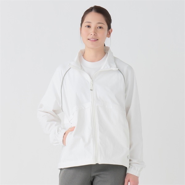 ELLE SPORT(エルスポーツ) パイピングスタンドジャケット 吸汗速乾 UV