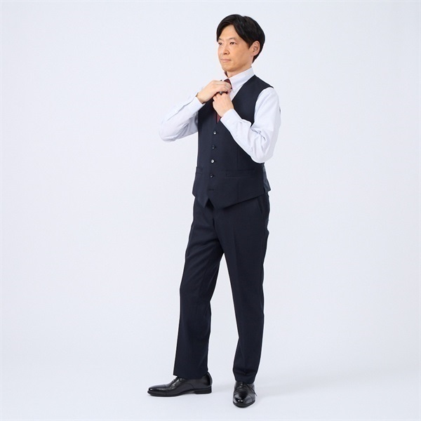 美品ウール　ジレ　秋冬用AERON アーロン　ハンガリー製 尾州ウールSuper100'sジレ メンズ Tern(ターン) | イオンスタイル