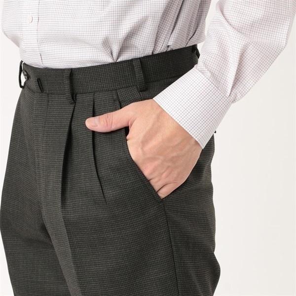 Tern ウール混ストレッチツータックスラックス メンズ | イオン