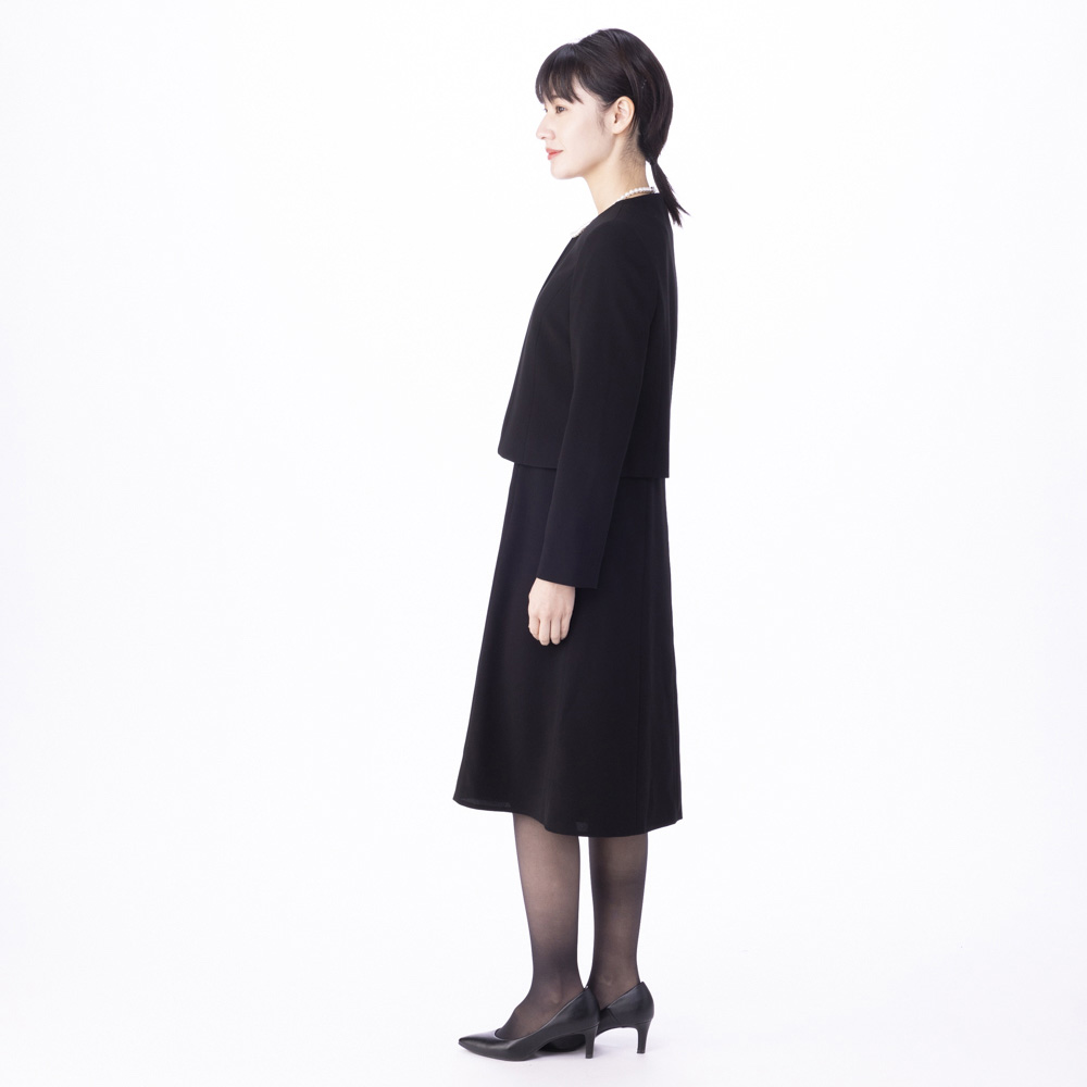 新品SOIR LES MUESブラックフォーマルアンサンブル11号慶弔両用