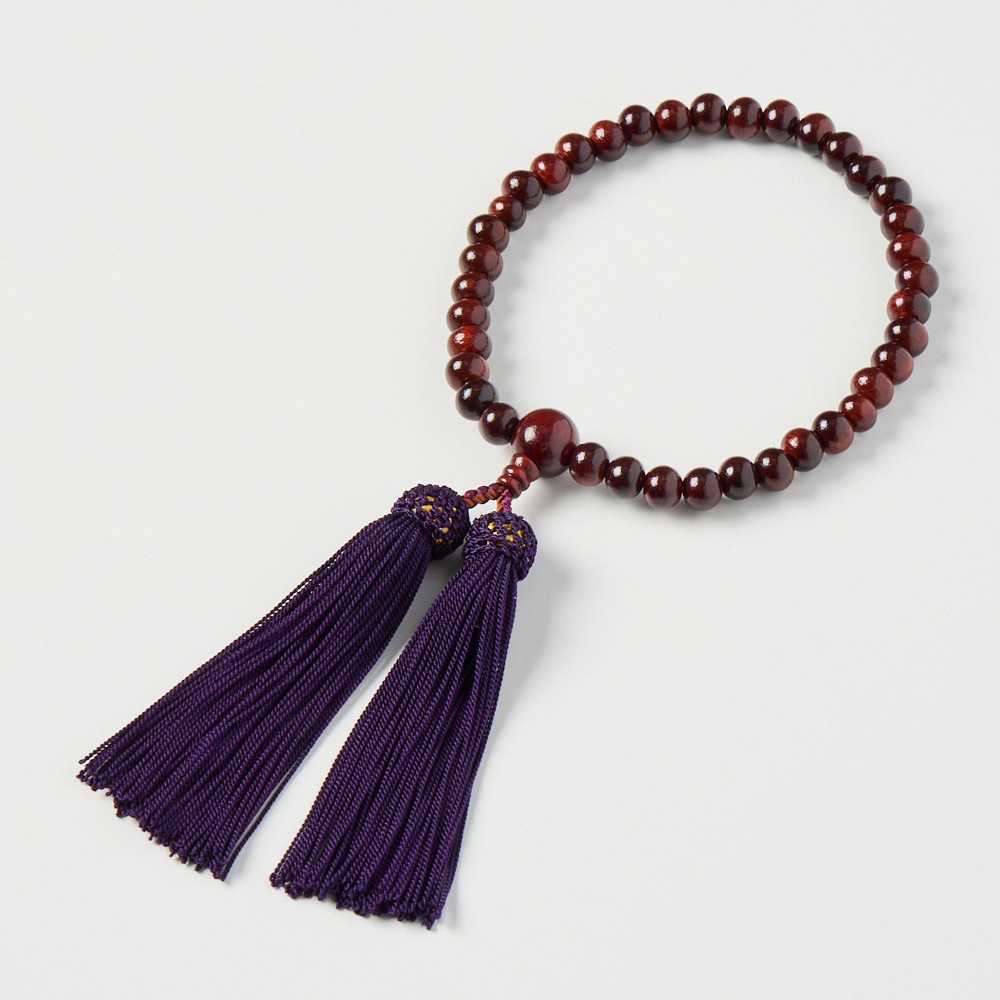 「美品」御念珠　本紫檀 天然正品小叶紫檀手串108颗念珠有何特别之处？适合日常佩戴吗？-紫檀