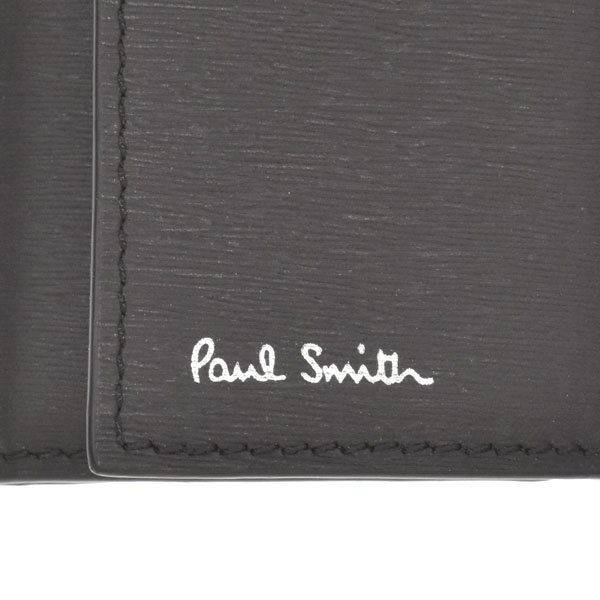 新品 Paul Smith ゴートグレイン レザー名刺入れ / カードケース ダークブラウン系/ブルー系 ヤギ革/牛革 ポールスミス ポールスミス 名刺入れ メンズ レディース paulsmith 名刺