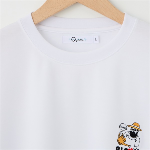 QUASH(クアッシュ) ポンチ1P刺繍Tシャツ(ヒゲ) | イオンスタイル