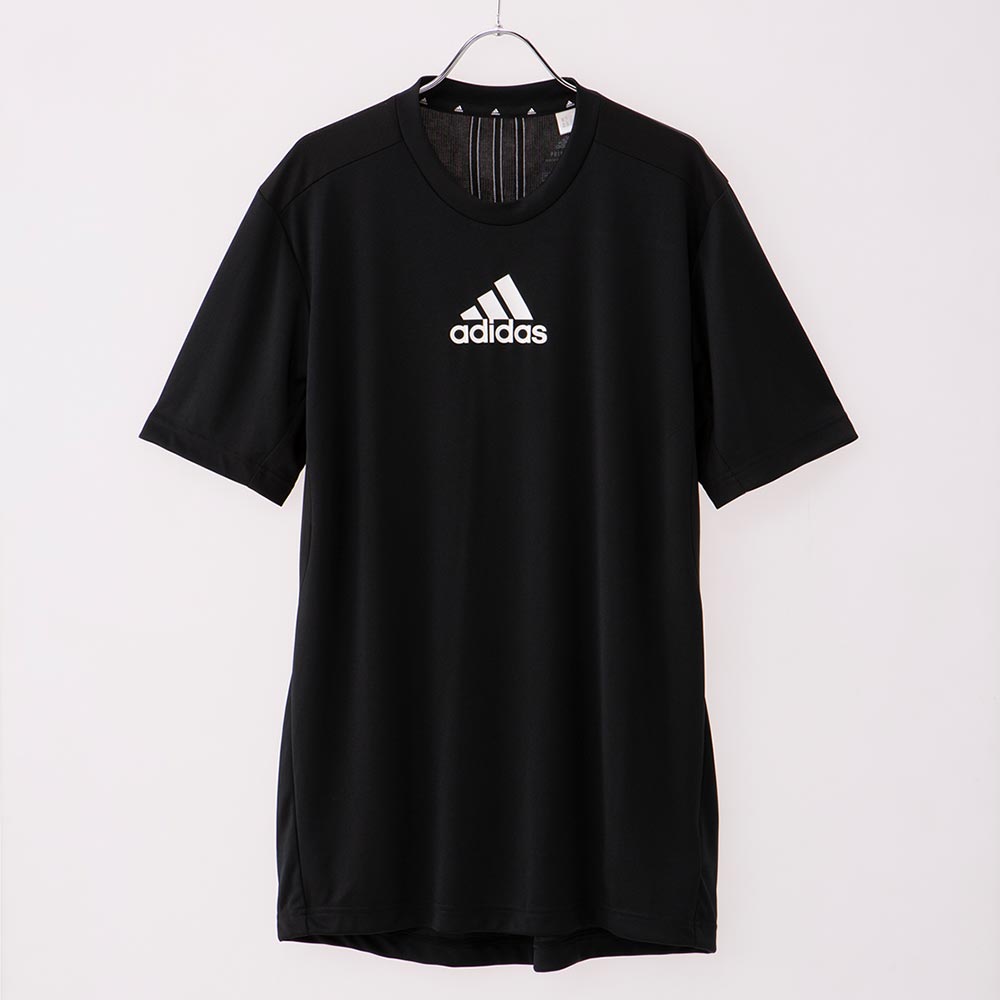 adidas ブラック Tシャツ XL ストライプ adidas ブラック Tシャツ XL 3ストライプ - メルカリ