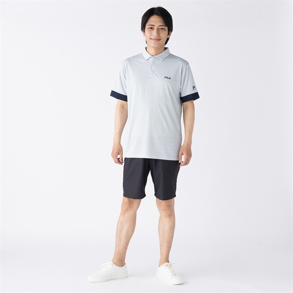 FILA - FILA フィラ テニスウェア 半袖ゲームポロシャツ VM5628紺メンズM新品 FILA(フィラ) 接触冷感切替ポロシャツ メンズ | イオンスタイル