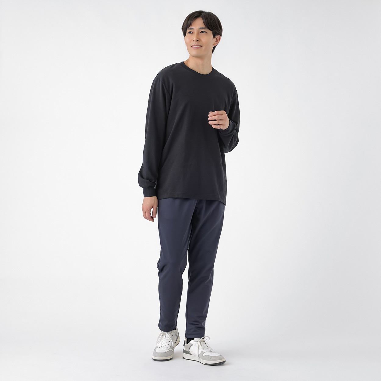 ロングパンツ 裏起毛スムース 股下69cm メンズ | イオンスタイル