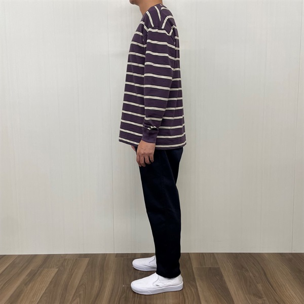 メンズ 20スラブボーダー 長袖Tシャツ Labo Spec(ラボスペック