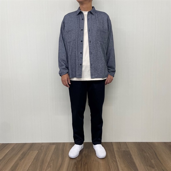 メンズ 起毛シャンブレー オーバーシャツ Labo Spec(ラボスペック