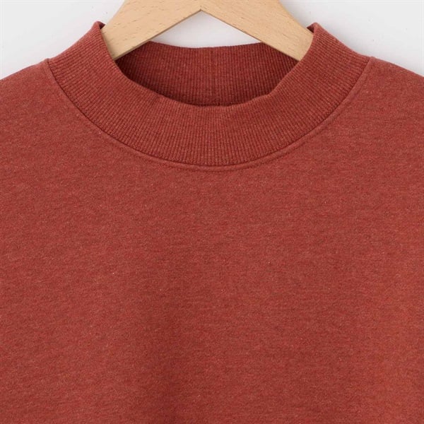 レディス トップ起毛裏毛 チビモックネックプルオーバー Labo Spec