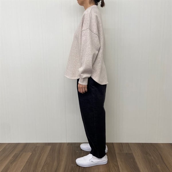 レディス トップ起毛裏毛 チビモックネックプルオーバー Labo Spec