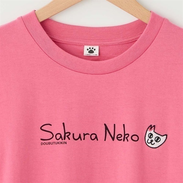さくらねこ】 プリント＆刺繍Tシャツ レディス | イオンスタイル