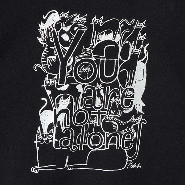 おかべてつろう】 「ひとりじゃないよ」プリントTシャツ