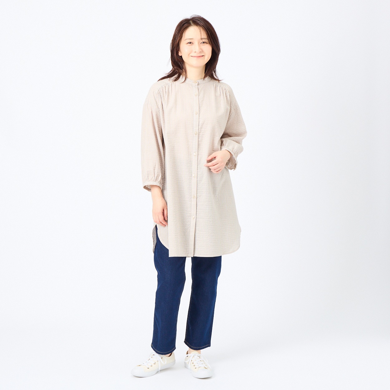 STUMBLY スタンブリー ブラウス -(XL位) 水色系 【古着】【中古】 STUMBLY スタンブリー ブラウス -(XL位) 水色系 【古着】【中古