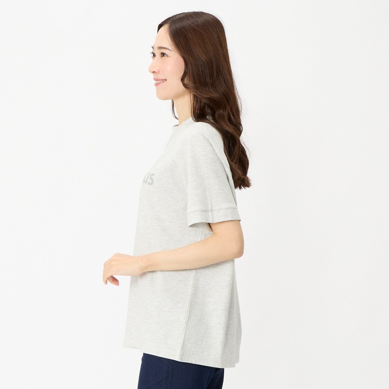 オーガニックコットン 65丈ラグラン切替Tシャツ レディス