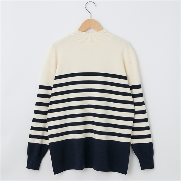 大人の素敵ニット 洗える！ モックネックプルオーバー レディス JEUNE