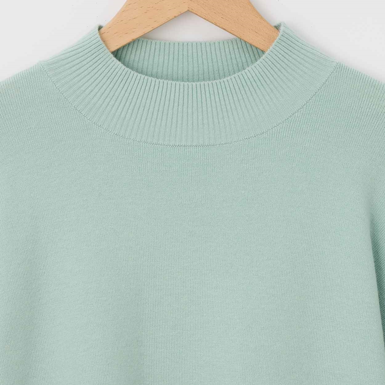 大人の素敵ニット 洗える！ モックネックプルオーバー レディス JEUNE