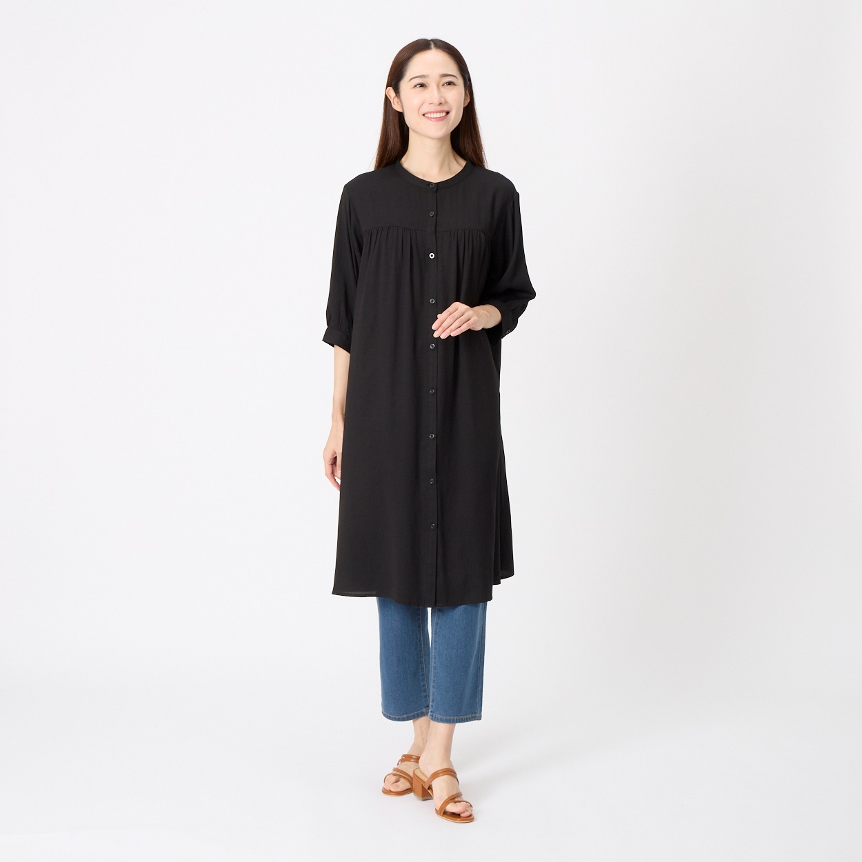 ★Yuki★ジャネットJanette 七分袖ワンピース4枚組 再入荷 七分袖 ラップワンピース カシュクールワンピース
