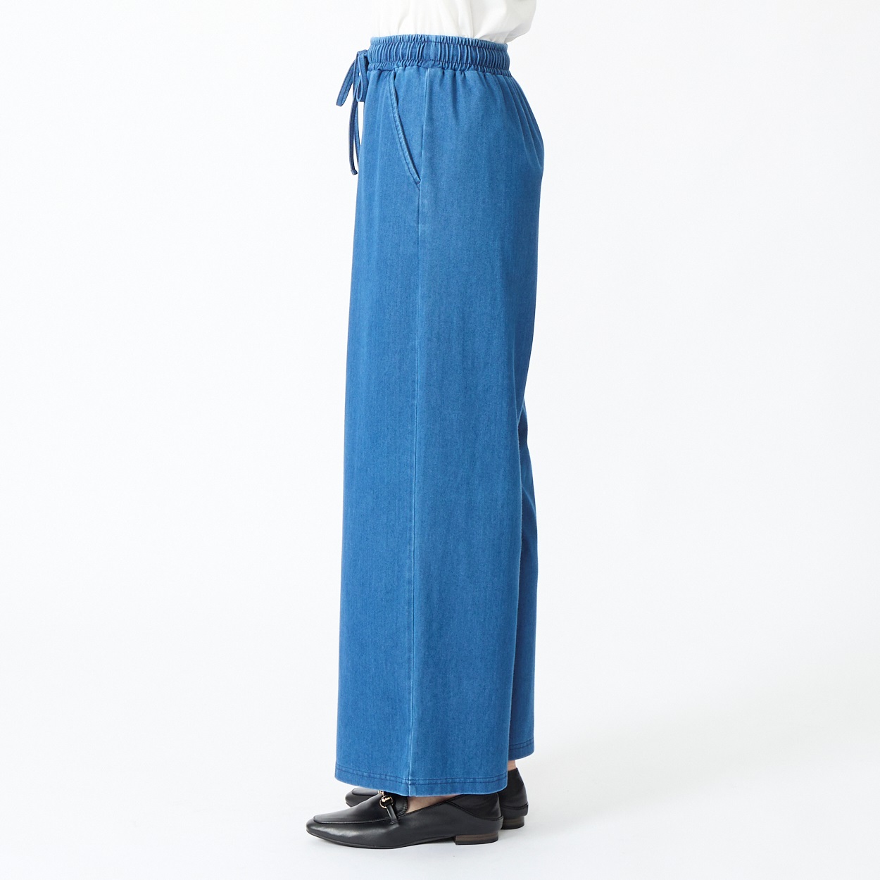 Jean Dufy、CHEVAUX、海外版超希少レゾネ、新品額付 65丈ドロストワイドパンツ レディス JEUNE MAMAN(ジュネママン