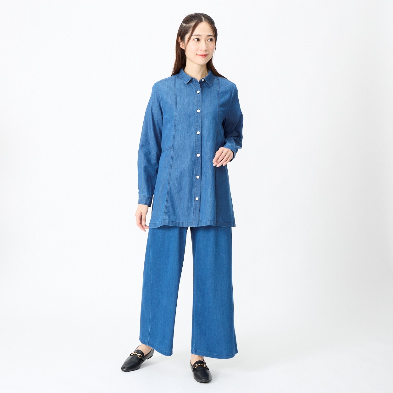 Jean Dufy、CHEVAUX、海外版超希少レゾネ、新品額付 65丈ドロストワイドパンツ レディス JEUNE MAMAN(ジュネママン