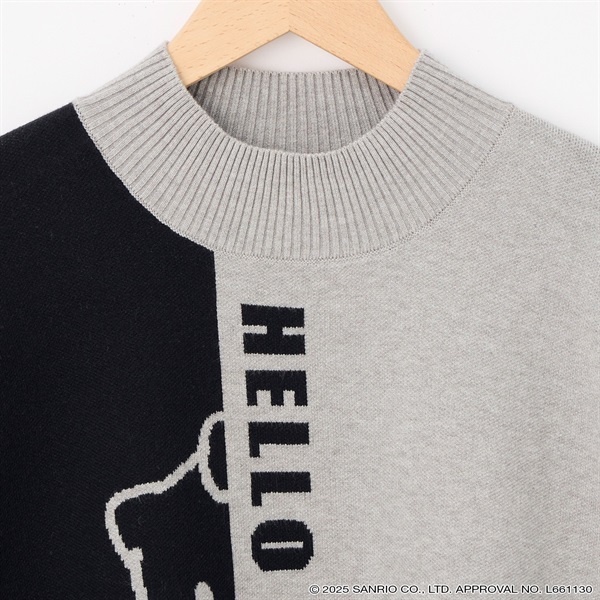 ハローキティ 配色ジャカードニットプルオーバー レディス CPT