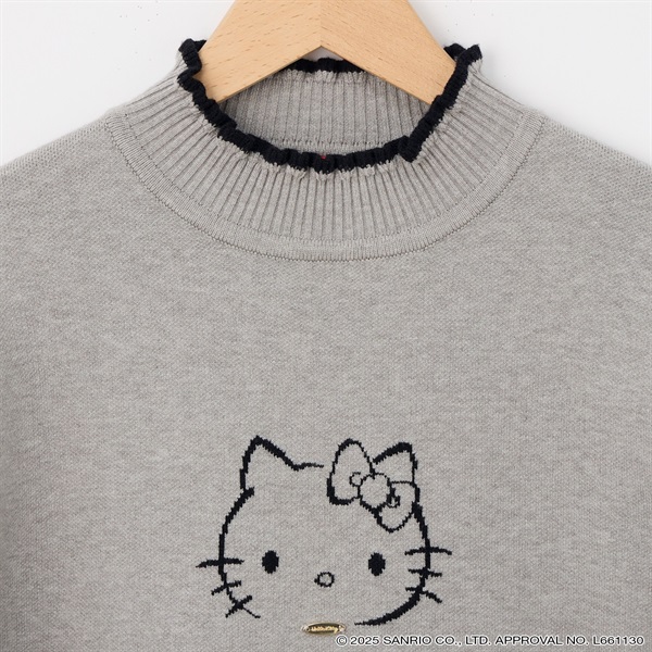 ハローキティ 顔ジャカードニットプルオーバー レディス CPT-674309KT