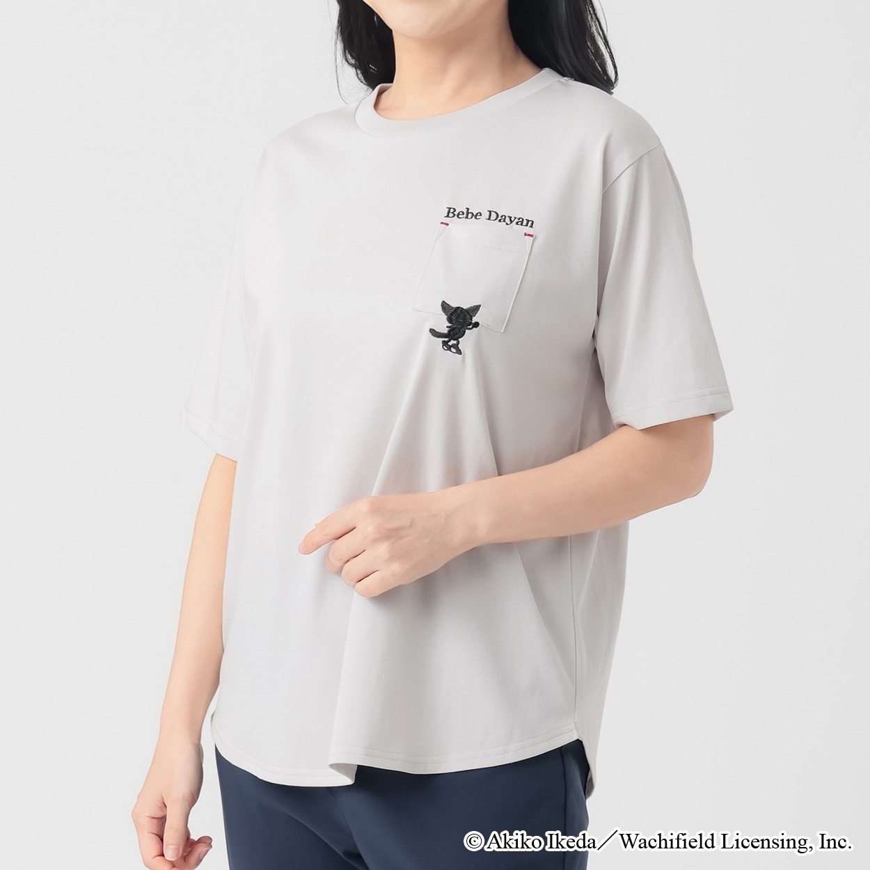 べべダヤン ポケット刺繍Tシャツ レディス JEUNE MAMAN(ジュネママン