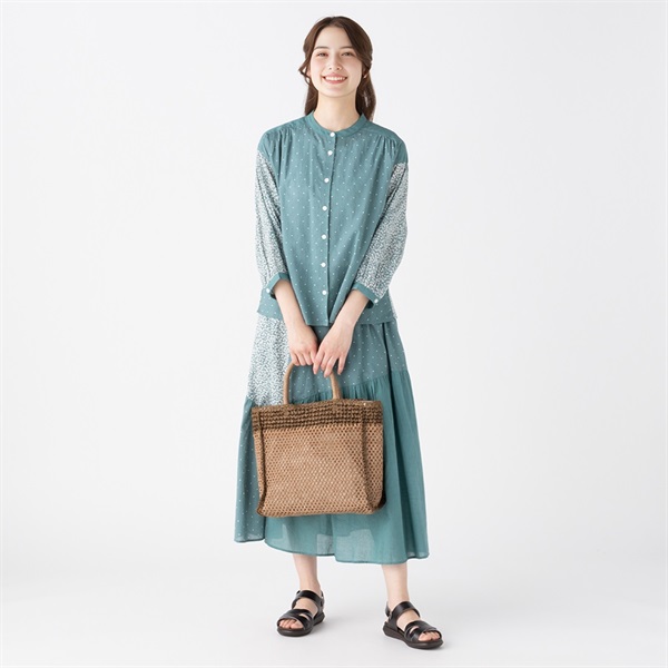 nest Robe パッチワークプリントブラウス ネストローブパッチワークプリントブラウス