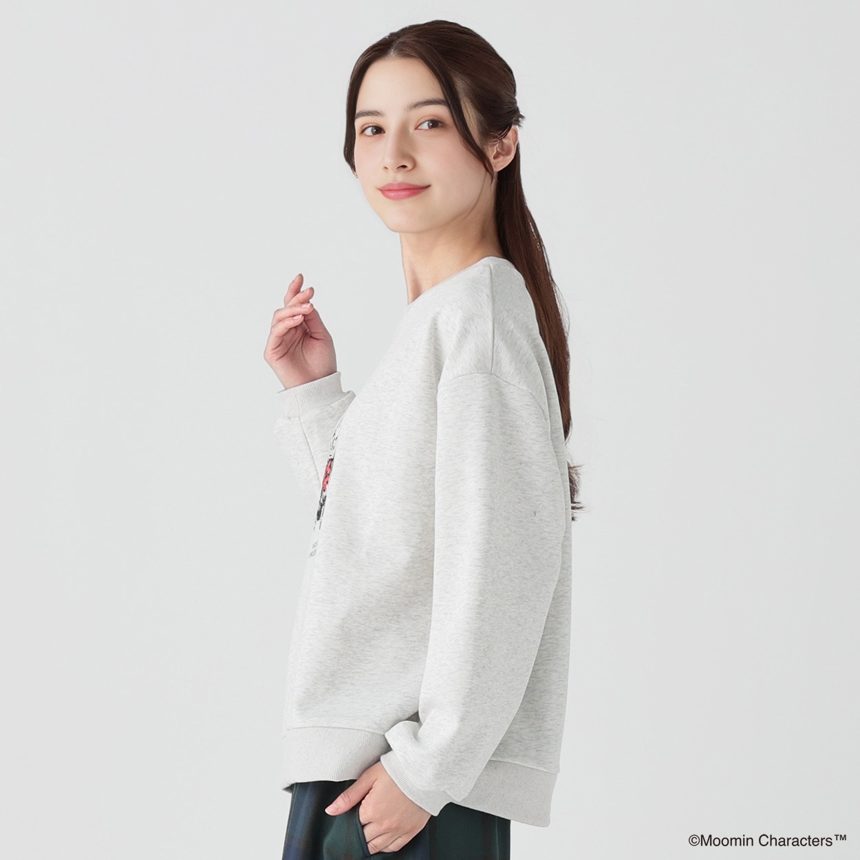 美品　shantii シャンティ　リネン　プルオーバー　日本製 TANG./パイル裏毛7分袖プルオーバー -着心地にこだわった