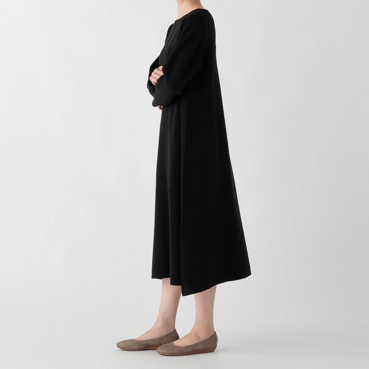 ワンピース mrcao EXPAND ミラノリブ編みAラインワンピース レディス SELF+SERVICE