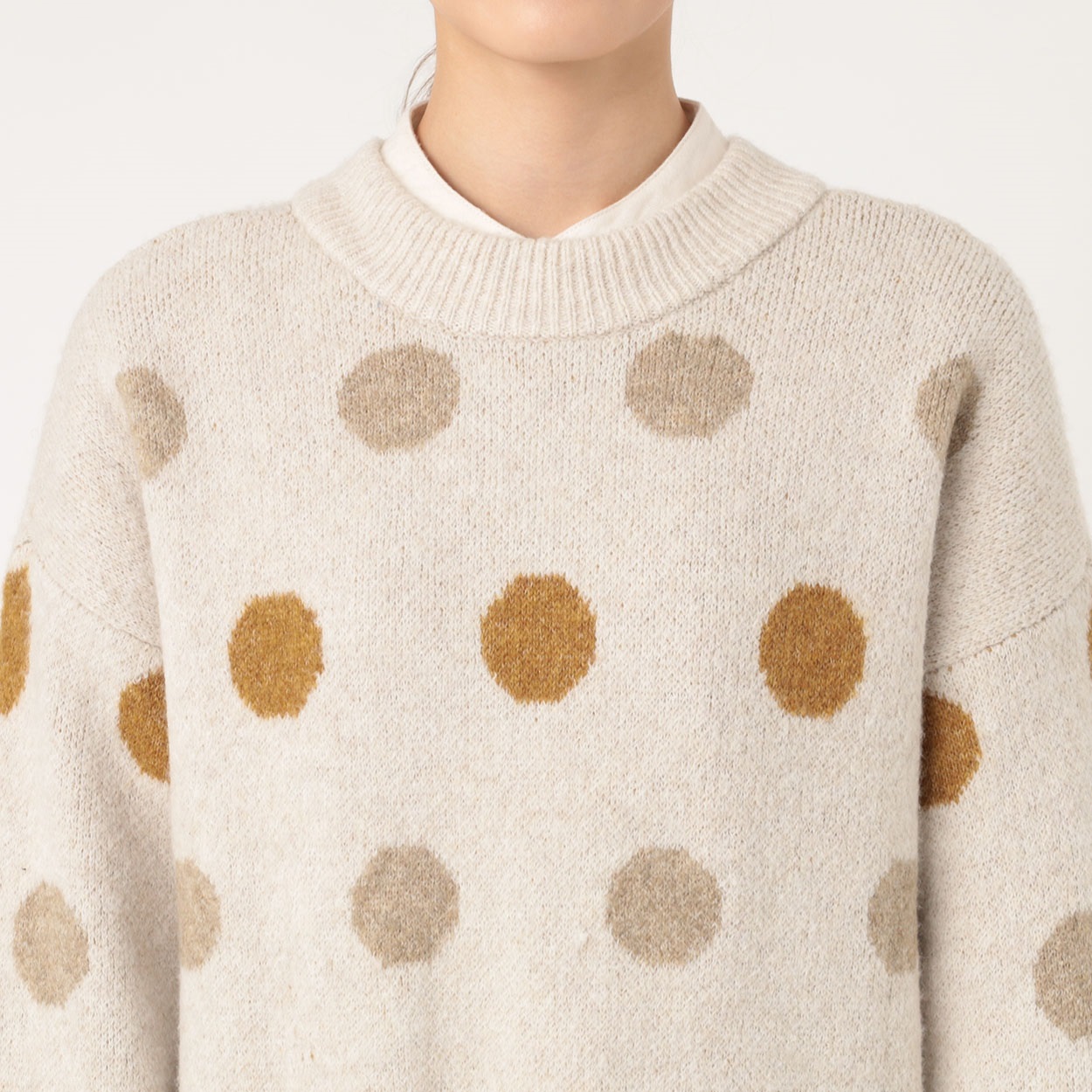 ドット2wayカーディガン リサイクルポリエステル入 レディス SELF+