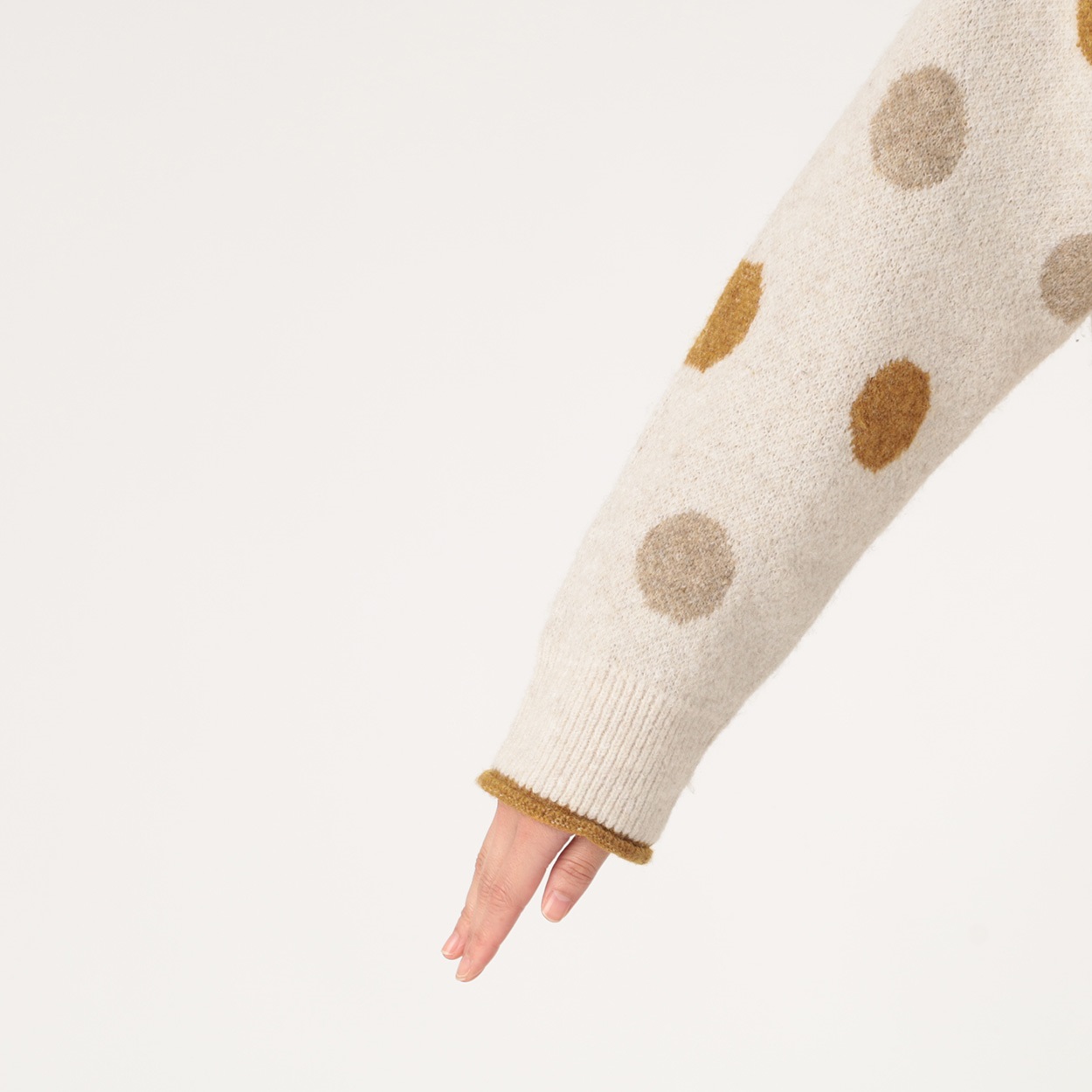 ドット2wayカーディガン リサイクルポリエステル入 レディス SELF+