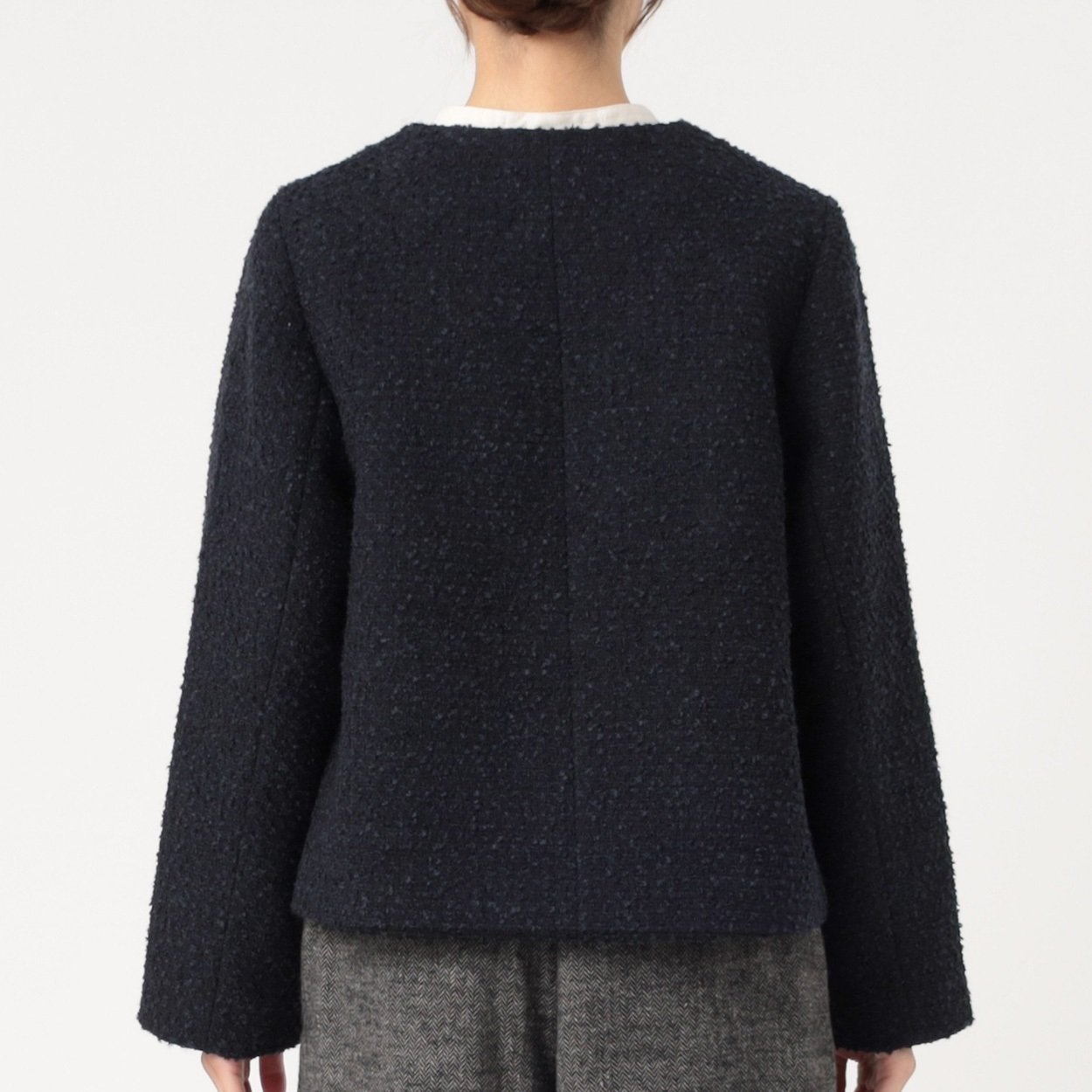 大人気ツイードジャケット完売 EXPAND ミックスツイードジャケット レディス SELF+SERVICE(セルフ＋