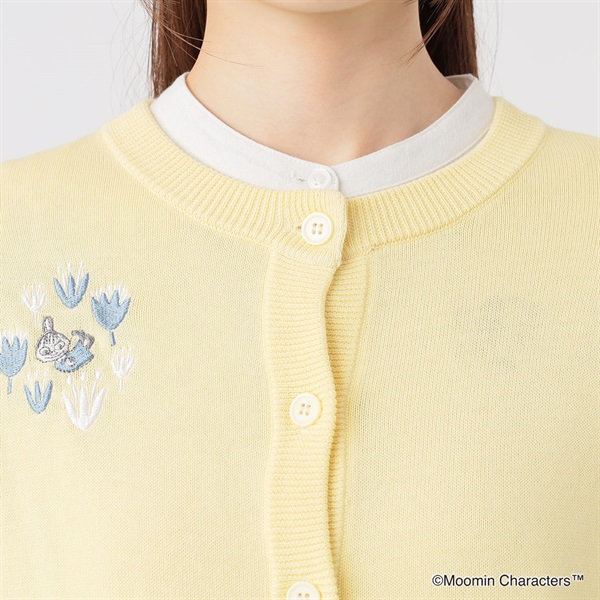 ムーミン刺繍カーディガン レディス SELF+SERVICE(セルフ＋サービス
