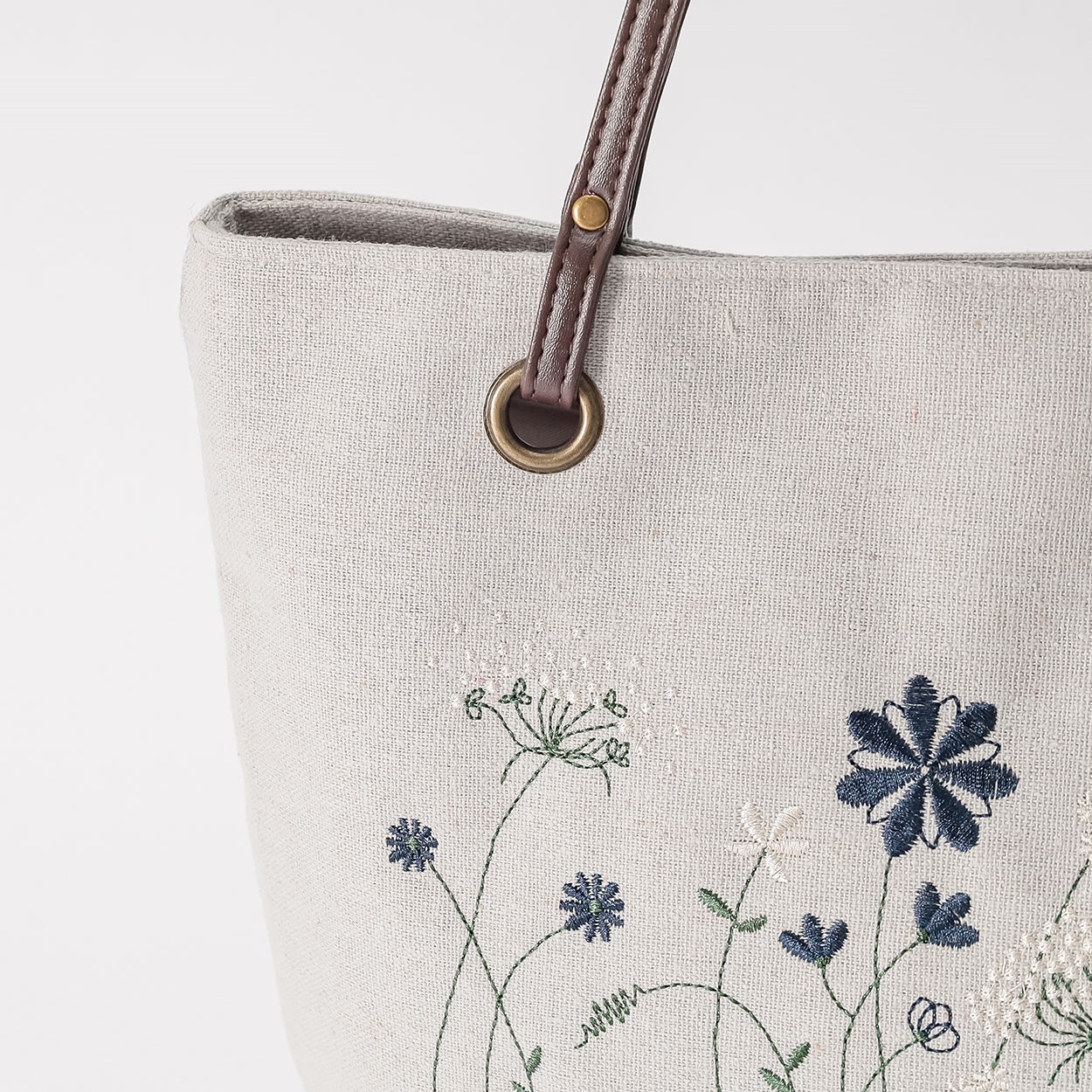 草花刺繍トート レディス SELF+SERVICE(セルフ＋サービス) BG04-19400