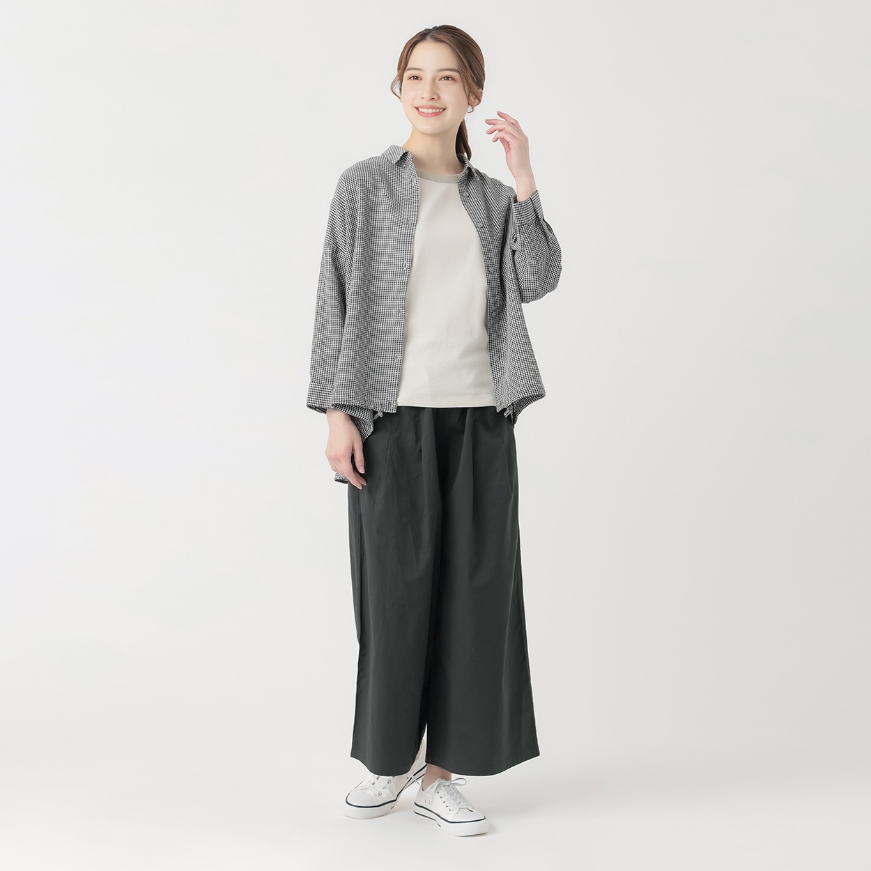 タックポケットワイドパンツ レディス SELF+SERVICE(セルフ＋サービス