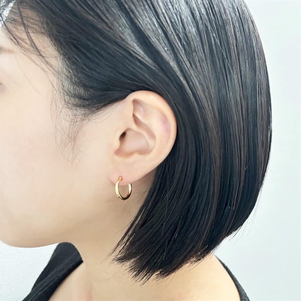 ゴールドフープピアス 楽天市場】フープピアス ピアス 18k 18金 k18 ゴールド プラチナ