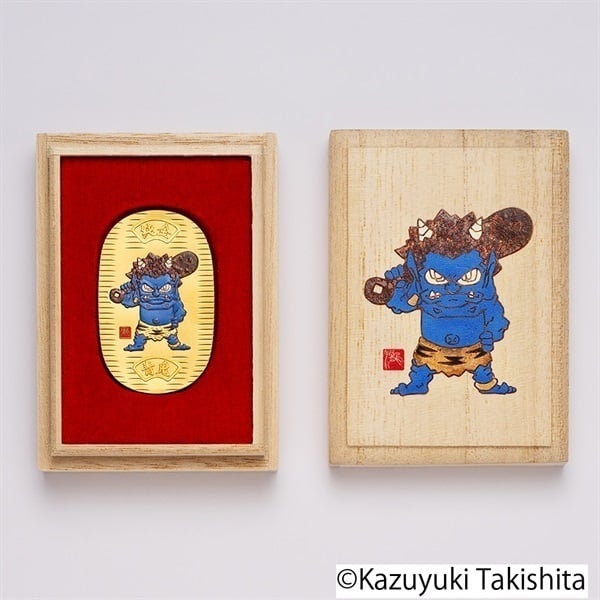 鬼小判 日本画家 瀧下和之監修 純金 赤鬼 青鬼 緑鬼 3枚セット 合計30g