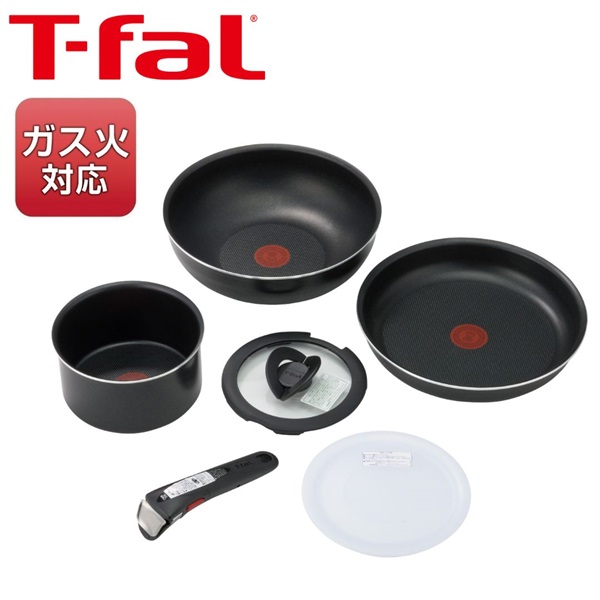 T-FAL インジニオ・ネオ ラズベリーブラック セット6 ガス火専用