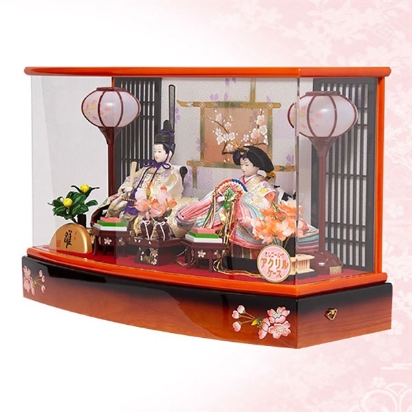 福仙 親王ケース飾り「みやび」 4532365203186 ひな人形 雛人形