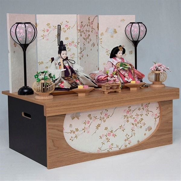 雛人形セット 花柄背景付夏場価格 雛人形セット 花柄背景付夏場価格