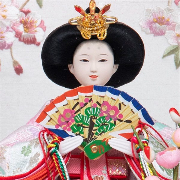 福仙 親王ケース飾り「まどか」 4532365223122 ひな人形 雛人形 RKT