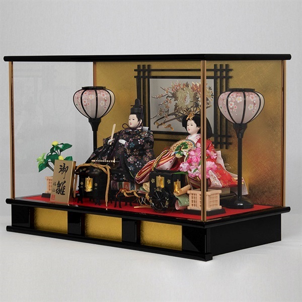 完売】福仙 親王ケース飾り「花車」 4532365233060 ひな人形 雛人形