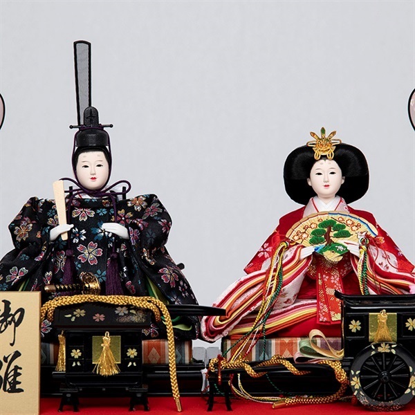 福仙 親王ケース飾り「花車」 4532365233060 ひな人形 雛人形 | イオン