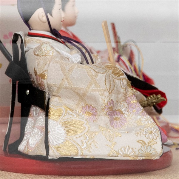 福仙 親王ケース飾り 「真白」 4532365233077 ひな人形 雛人形 RKT