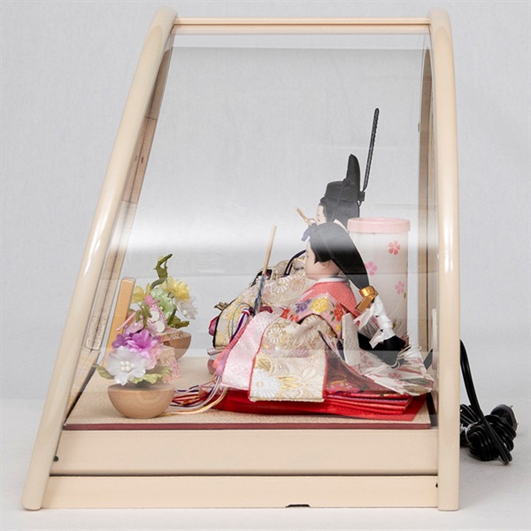 福仙 親王ケース飾り 「真白」 4532365233077 ひな人形 雛人形 RKT