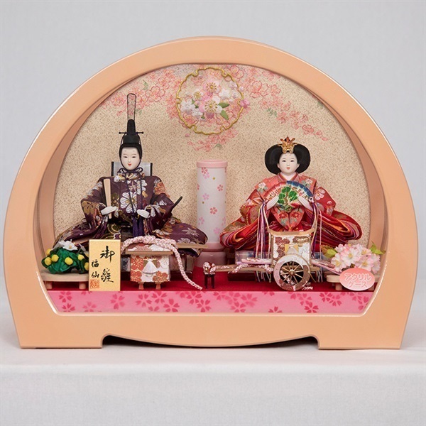福仙 親王ケース飾り「ここみ」 4532365233114 ひな人形 雛人形 RKT