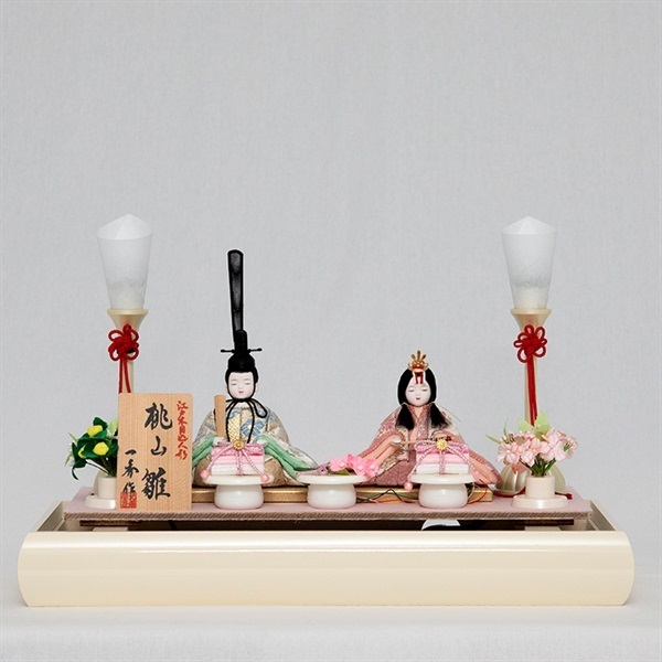 福仙 木目込親王ケース飾り「一秀作 白梅」 4532365233152 ひな人形