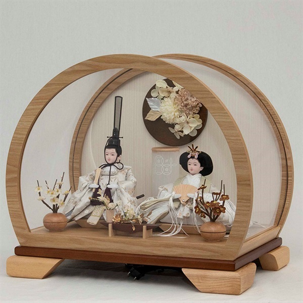 福仙 親王ケース飾り「胡桃（くるみ）」 4532365253075 ひな人形